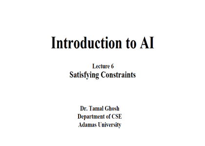 Lecture 6 CSP